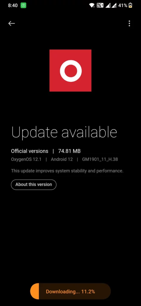 OnePlus 7 Gets OxygenOS 12 H.38 Update