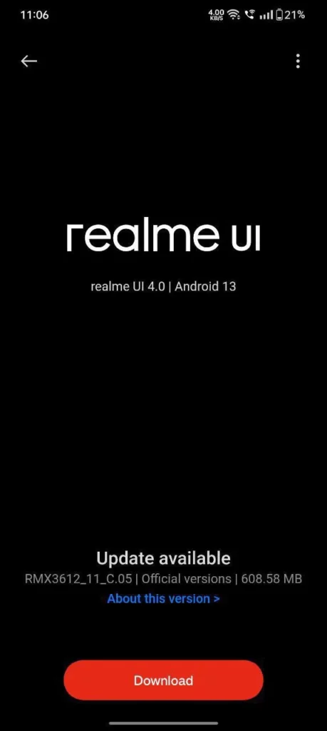 Realme 9i 5G Gets Realme UI 4.0 Stable update