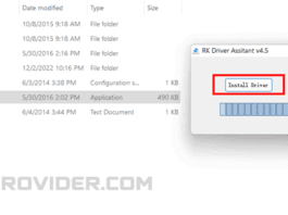 How to Install And Use RockChip USB driver