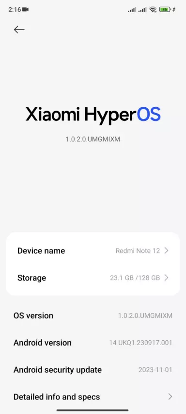 Redmi Note 12 Pro 4G HyperOS : r/miui