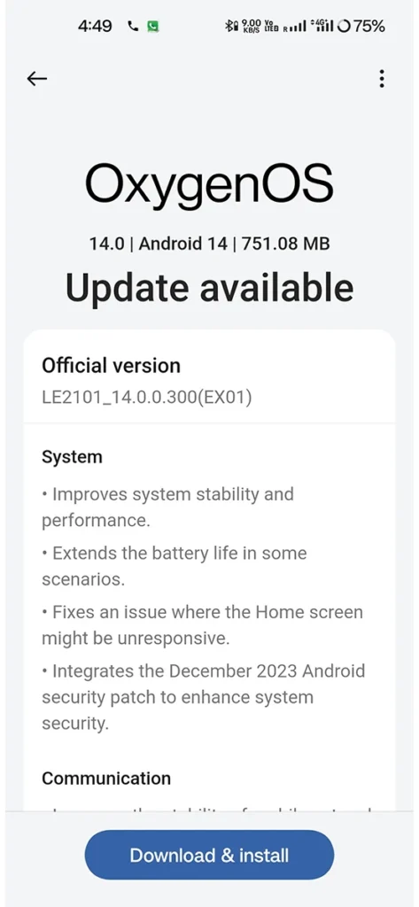 OnePlus 9R Gets Stable Android 14 Update